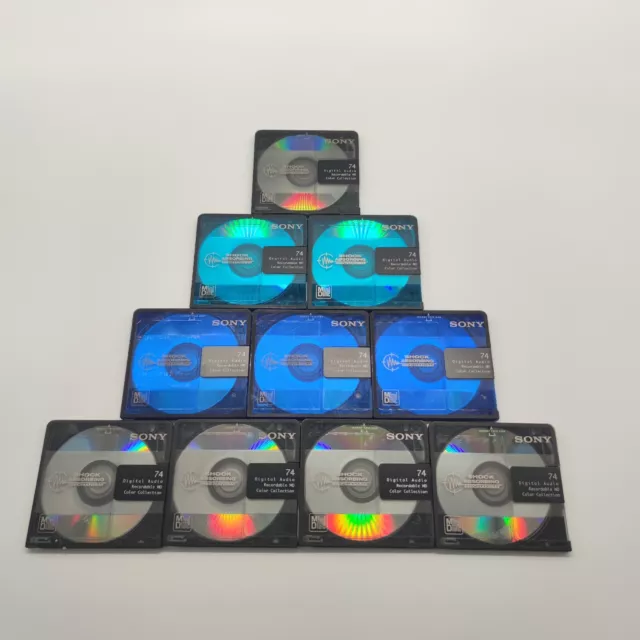 10xSony 74 Mini Disk  Recordable Mini Disc MD74 vom Händler MD MiniDisc