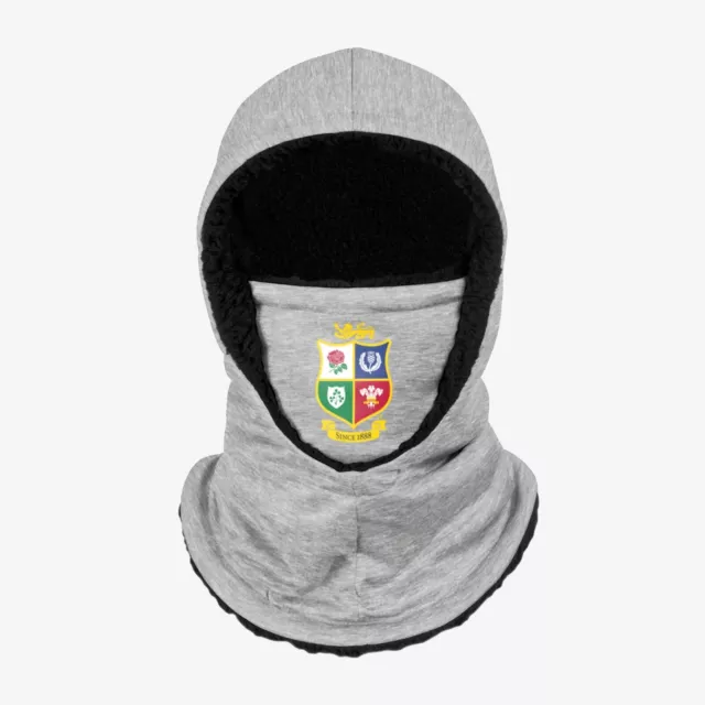 Official British & Irish Lions Rugby Grey Hooded Snood Brand new