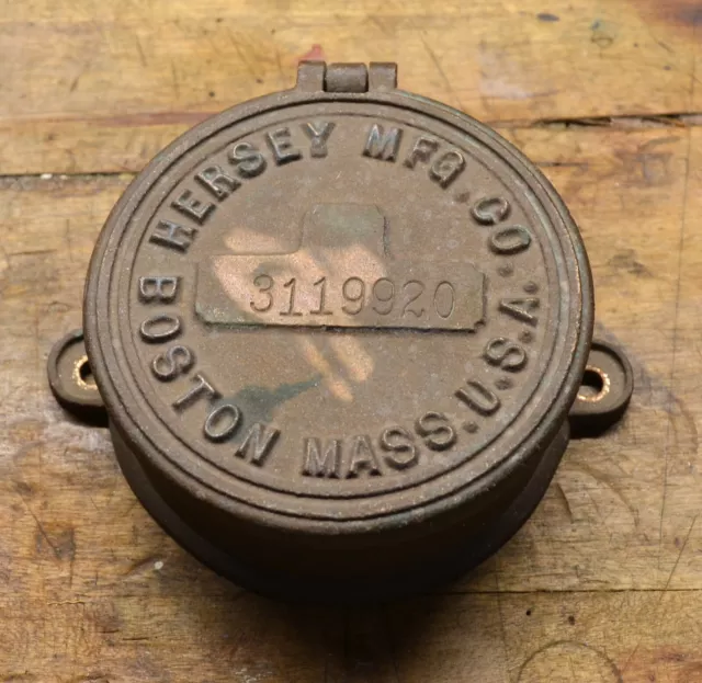 Heresy Mfg. Co. Vintage Water Meter Brass Lid/Cap