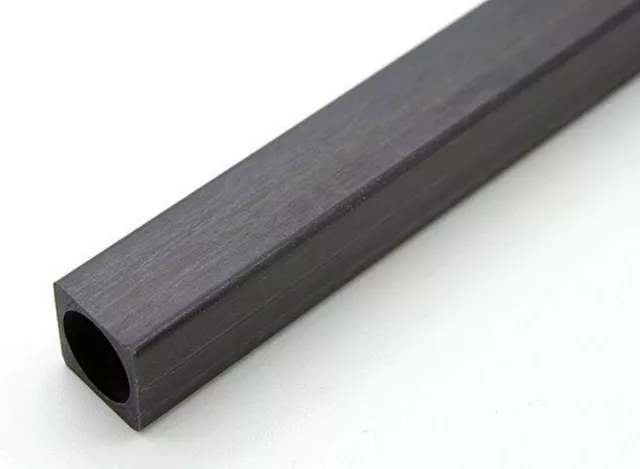 1x 8mm x 8mm x 800mm Square Pultruded Carbon Fibre Tube (TS8)