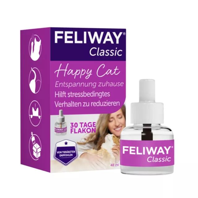 10 x Feliway classic Nachfüll-Flacon Refiller a 48ml  (480ml) (323,96€ / L)