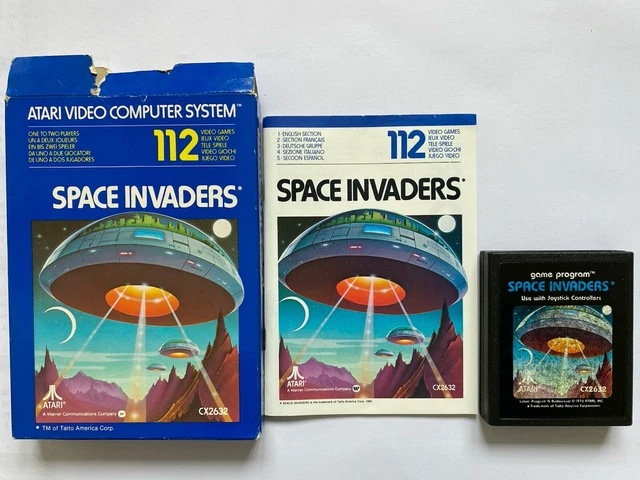 Jeu Atari 2600 Space Invaders en loose version PAL (N°8855S Jeu Atari 2600 Space Invaders en loose version PAL (N°8855S