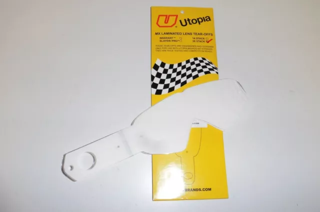 Abreißvisier Utopia Dirty 28x Visierfolie rearoff tear offs