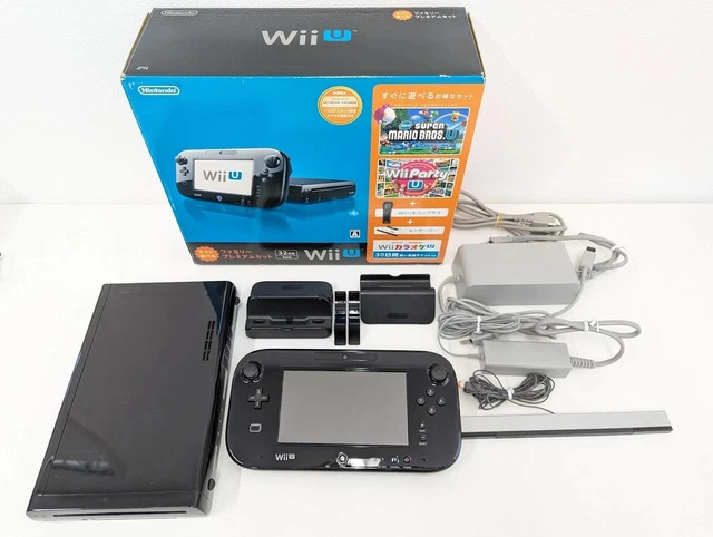 Nintendo Switch Wiiu premium set 32GB WII U BLACK 32gb deluxe premium console set with
