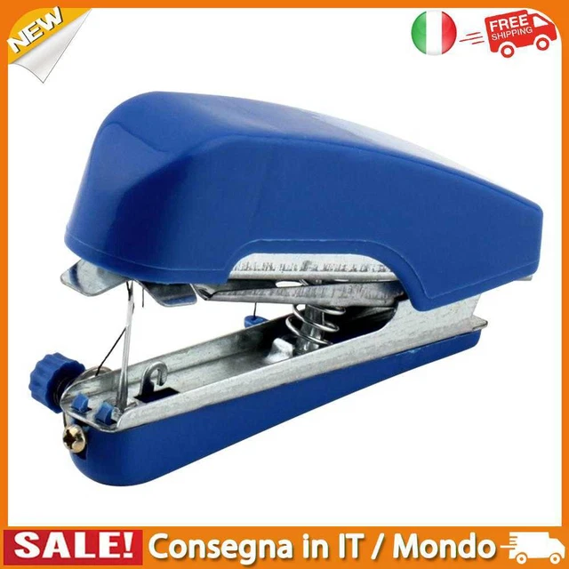 IT Mini Sewing Machines Portable Needlework Mending Handworking Tools (Blue)