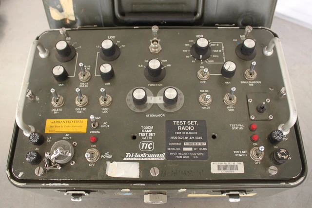 TEL-INSTRUMENTS TIC T-30CM VOR/ILS/MB Ramp Test Set CAT III