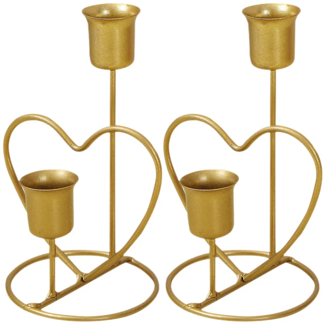 2 piezas creativo candelabro nórdico candelabro para fiesta de bodas banco