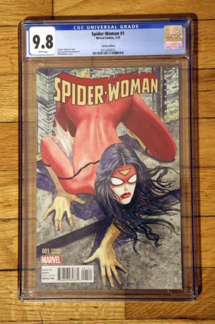 SPIDER-WOMAN #1 CGC 9.8 Milo Manara Variant Cover 2015 Marvel Comics