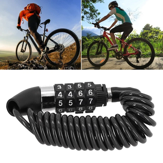Serratura cavo in acciaio combinato per sella casco e bagagli - colore nero