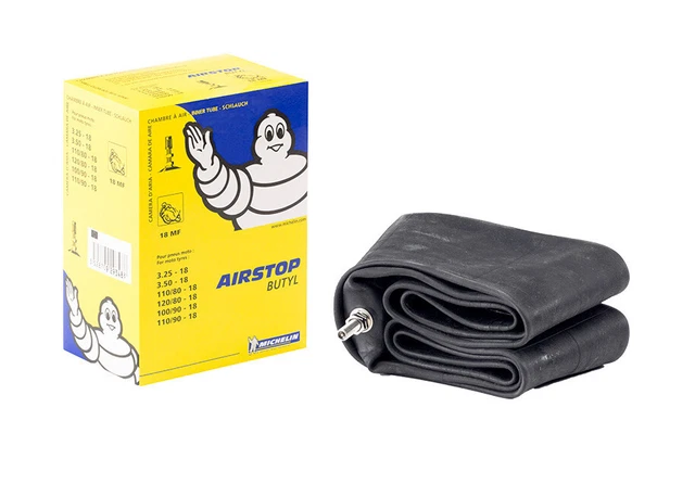 Chambre à Air Michelin Moto Street 16 - Pour Pneus 110/90-16 Et 120/80-16, Valve TR4, Neuve