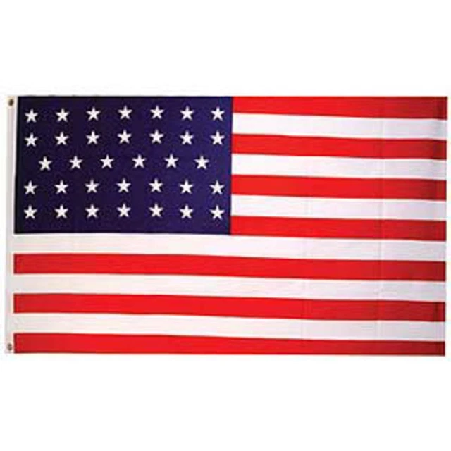 3x5 Fuß Amerikanische Flagge 34 Sterne Bestickt USA Flagge 3x5 Fuß