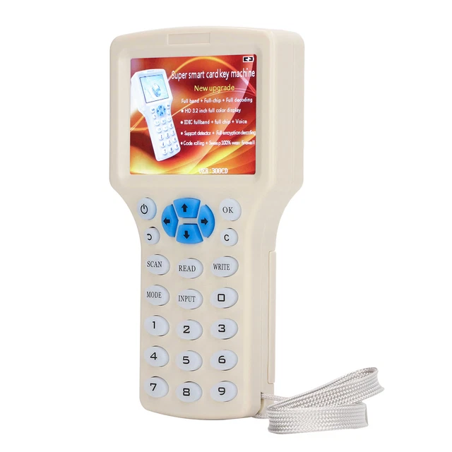 Copiatrice di schede NFC lettore USB scrittore per 10 frequenze con display da 2,8 pollici