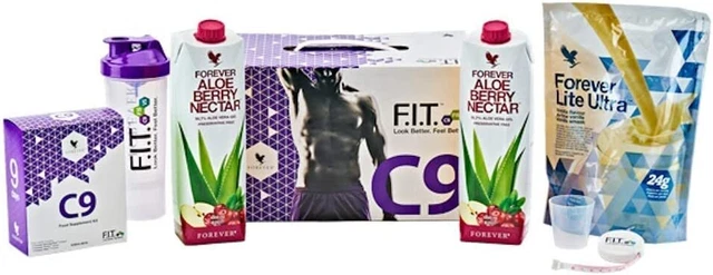 Paquete de 9 Forever Living Clean - Nuevos Sabores - Baya - Melocotón - Plan de Desintoxicación de 9 Días