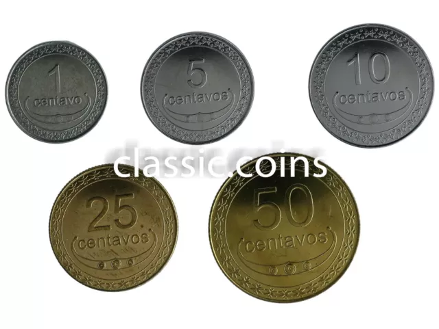 2004 East Timor Full Set 1 + 5 + 10 + 25 + 50 Centavos 5 Coins Set Unc G42