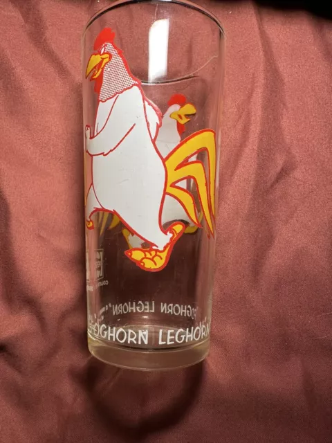 Foghorn Leghorn Looney Tunes Warner Bros PEPSI Collector Glass Cup Vintage 1973