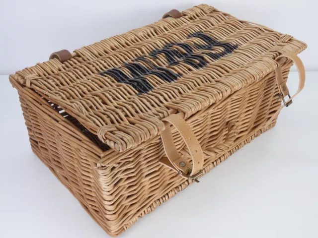 Basket Fortnum And Mason FM Picnic Hamper Wicker Storage Decor Christmas Present