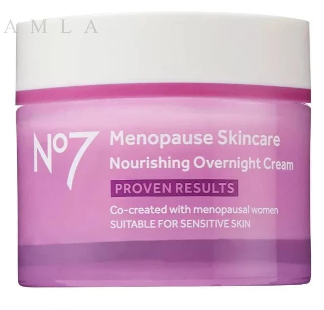 Crema nutritiva para el cuidado de la piel No7 para la menopausia 50 ml (paquete de 1)