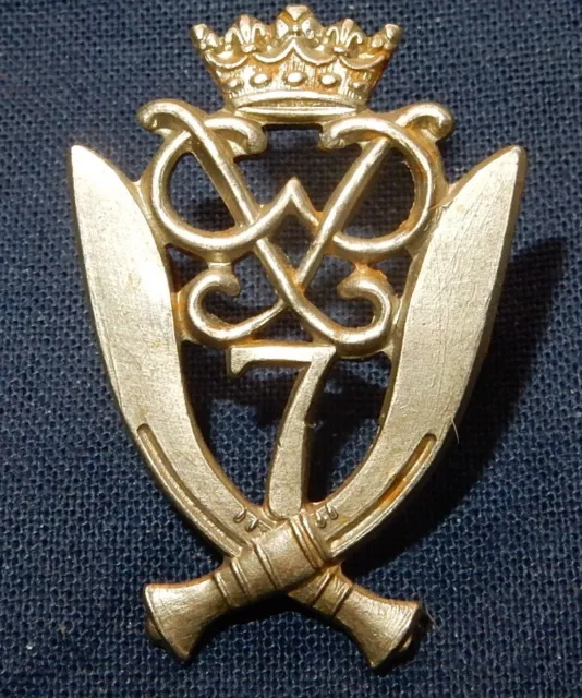 FINE ORIGINAL 7th DUKE OF EDINBURGH OWN GURKHA RIFLES CAP BADGE BRITISH MILITARY