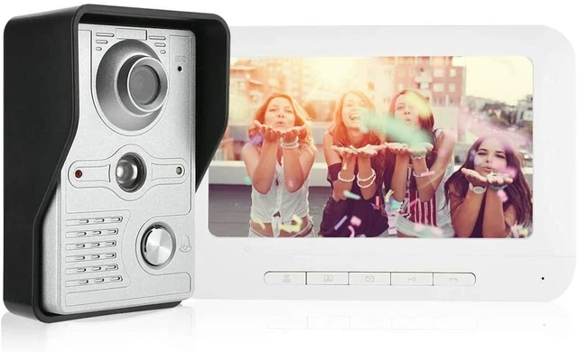 Videocitofono LCD 2.8 Pollici Con Spioncino Telecamera – Rilevamento Movimento 90°, Visione Notturna E Campanello