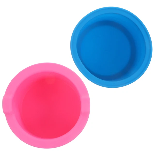 2 pz ciotola per ceretta riutilizzo cera candela silicone strumento per fusione