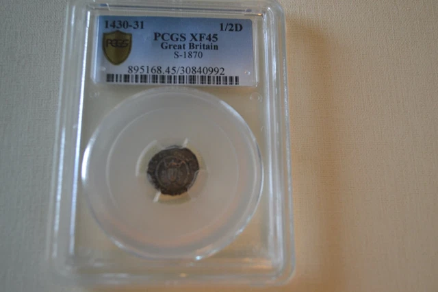 Henry VI - Halfpenny - S.1870 - London 1430-31
