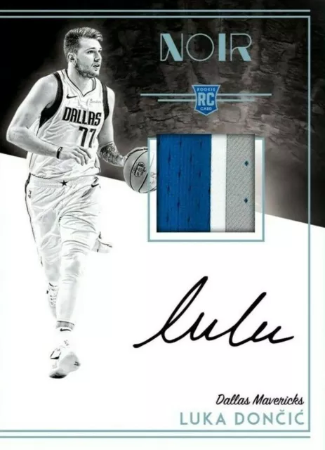 2018 Panini Noir Rookie Patch Autograph RARE - LUKA DONCIC RC RPA Digital Card