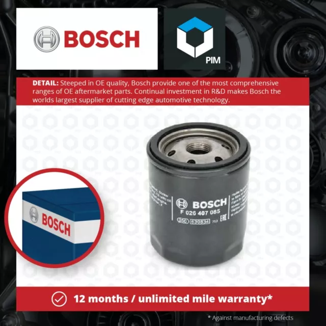 Oil Filter fits MAZDA 6 GG, GH, GJ, GY 1.8 2.0 2.5 2.2D 2003 on Bosch LFY114302