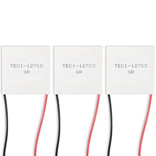 3pcs TEC1-12705 Semiconductor Refrigeration Tablets TEC1-12705 12V 5A Heatsin...