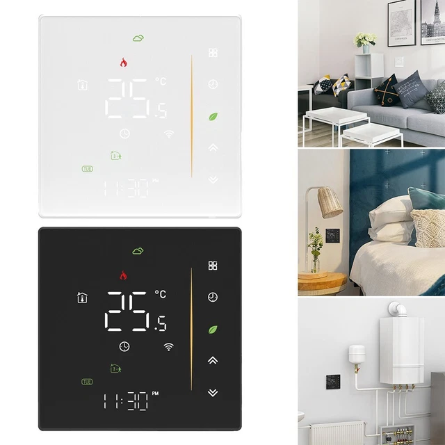 Thermostat de chauffage programmable contrôle Wifi et station météo prise en