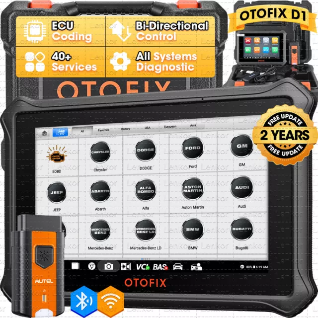 2024 OTOFIX D1 Auto OBD2 Full System Diagnostic Scanner Bidirectional Key Coding