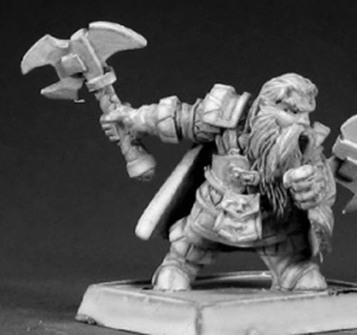 28mm Dwarf Dain Deppaxe Bones Reaper Miniature - . Eugenio - Foto 9