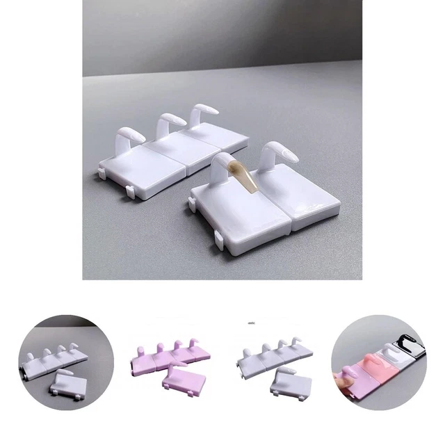 5 piezas / juego de soporte de ejercicio de uñas forma de dedo barniz de alta saturación Grip manicura