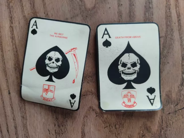 Cartes As de pique, Ace of Spades, Vietnam War, US army, death cards