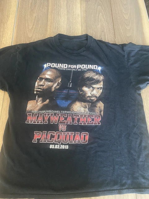 Mayweather VS Pacquiao 2015 Tee Shirt Size XL Boxing t shirt