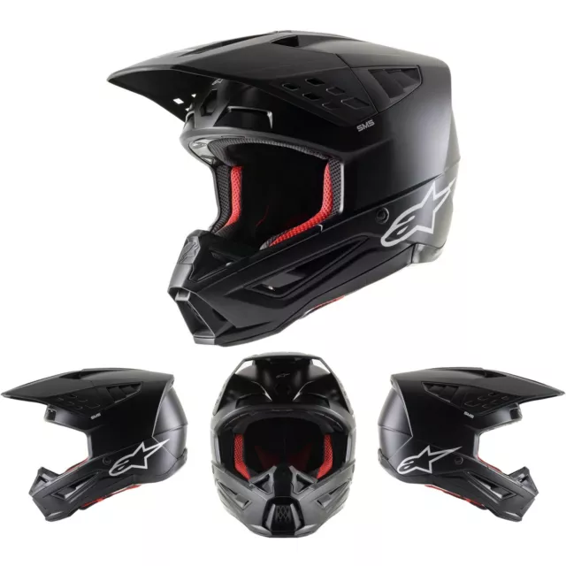 Alpinestars Casco Enduro S-M5 Solid - de Moto Cross Todoterreno Cuesta Abajo