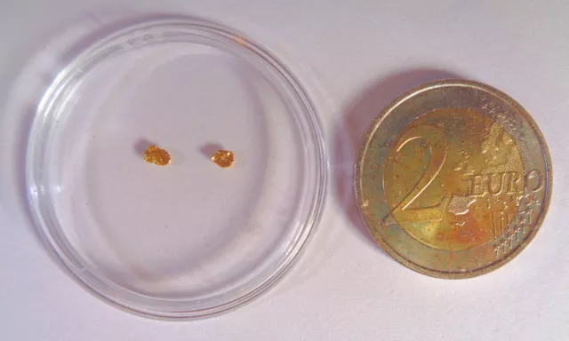 2 ALASKA/YUKON GOLDNUGGETS | L 3,5mm B 3,5mm / L 3,0 B 2,9 | 0,06g | ANLAGE 2