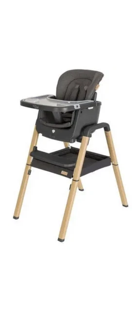 Silla alta ajustable Nova Evolutionary 7 en 1 - gris roble diseño moderno...