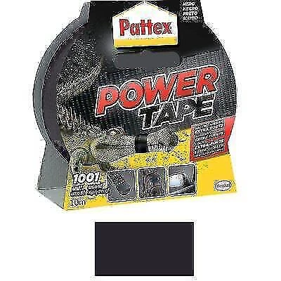 Nastro Adesivo Power Tape 25 M Nero - Nastro In Tela Resistente, Impermeabile