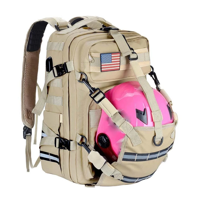 Sac à dos étanche bande réfléchissante porte-casque sac rangement voyage