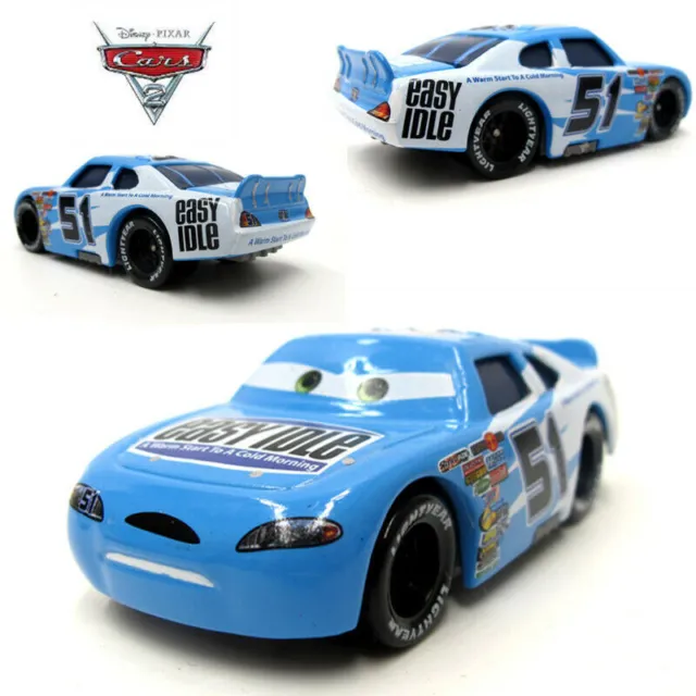 Disney Pixar Cars Blue Easy Idle No.51 Small Car Vehicle Collection Diecast Toy