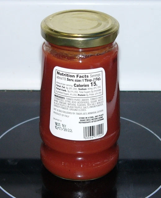 TRADER JOE'S TOMATO Ketchup with Black Summer Truffle 10.2oz. Seasonal