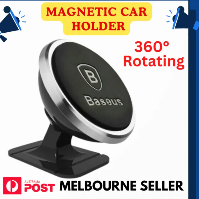 Baseus 360° Rotating Magnetic Cell Phone Holder Car Mount Stand Universal GPS