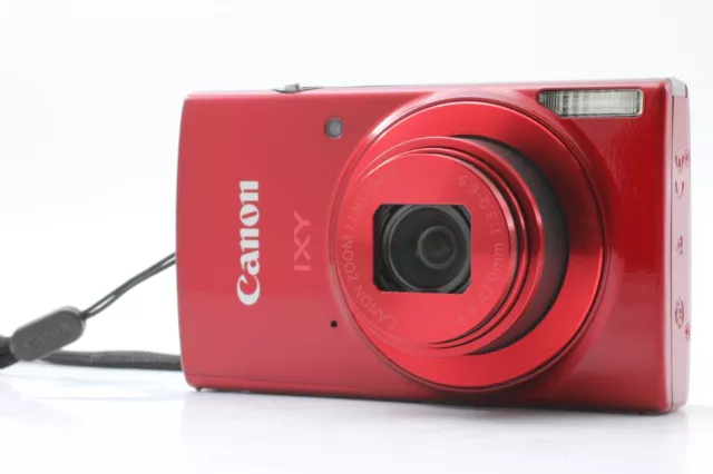[NEAR MINT] Canon IXY 190 20MP Compact Digital Camera Red 10x Optical Zoom JAPAN