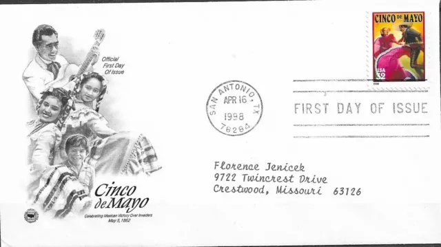 1998 Cinco de Mayo First Day Issue