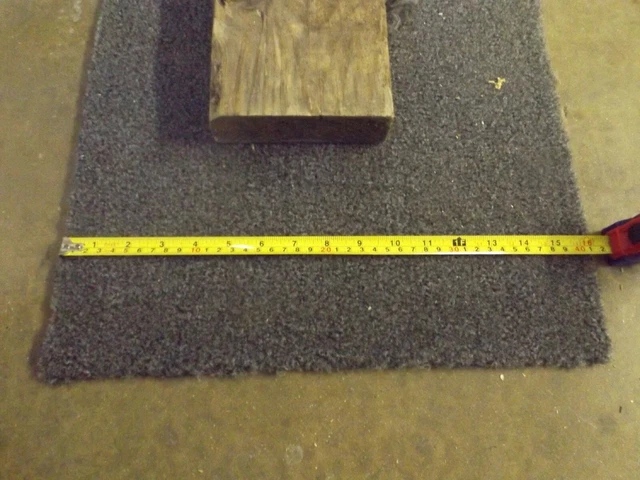 16oz Marine Boat Trailer Bunk Carpet, Charcoal Gray, 12"x24'