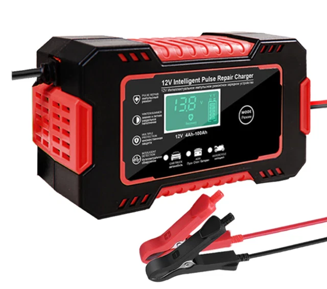 Chargeur de Batterie de voiture à Écran Numérique, Réparation, Recharges, 12V