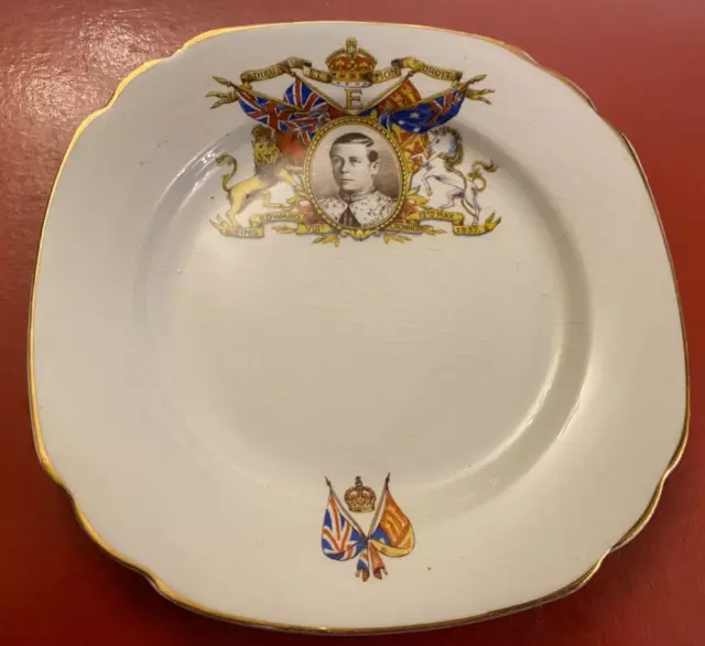 King Edward VIII Coronation Plate 12th May 1937