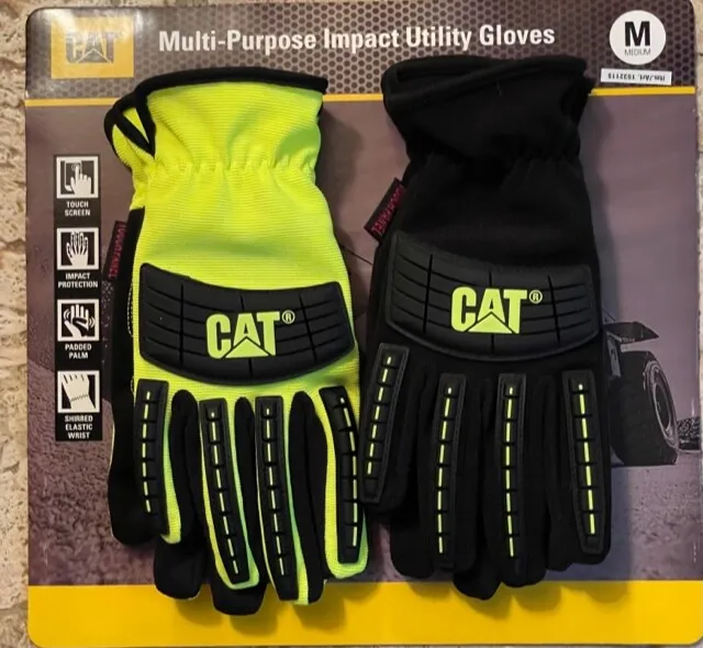 CAT Multi Purpose Impact Utility Gloves Two Pack FREE SHIPPING