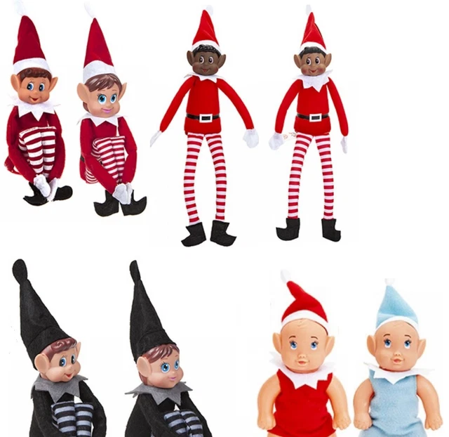 NAUGHTY CHRISTMAS ELVES Behavin Badly Different Colours & Types xmas ...