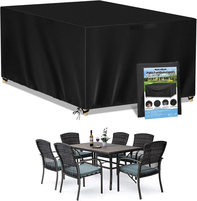 IBirdie Copertura Tavolo Da Giardino 400x400 Cm – Impermeabile 600D, Antivento, Per Mobili Da Esterno